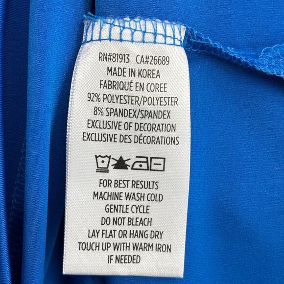 Robert Graham Polo Shirt Mens Size XL Blue Stretch Knit Classic Fit Short Sleeve - Picture 10 of 11